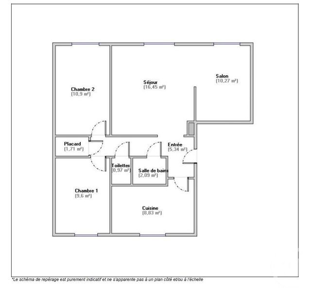 Appartement F4 à vendre - 4 pièces - 66.16 m2 - PIERREFITTE SUR SEINE - 93 - ILE-DE-FRANCE - Century 21 Riva Immobilier