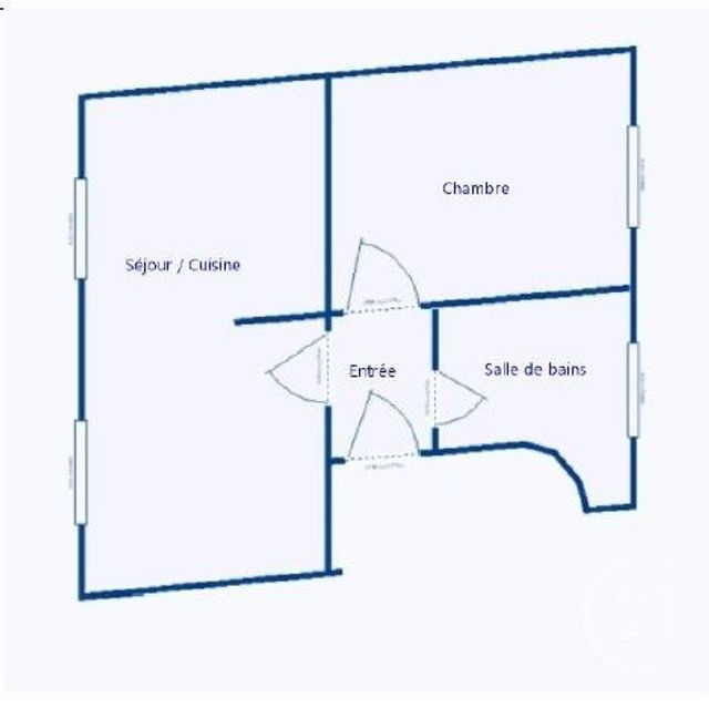 Appartement F2 à vendre - 2 pièces - 48.5 m2 - ST DENIS - 93 - ILE-DE-FRANCE - Century 21 Riva Immobilier