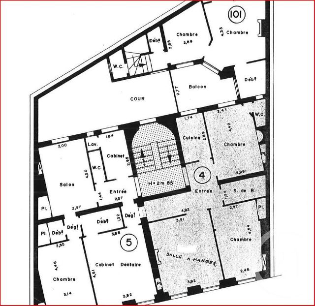 Appartement F6 à vendre - 6 pièces - 130 m2 - Paris - 75010 - ILE-DE-FRANCE
